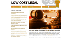 Desktop Screenshot of lowcostlegal.com